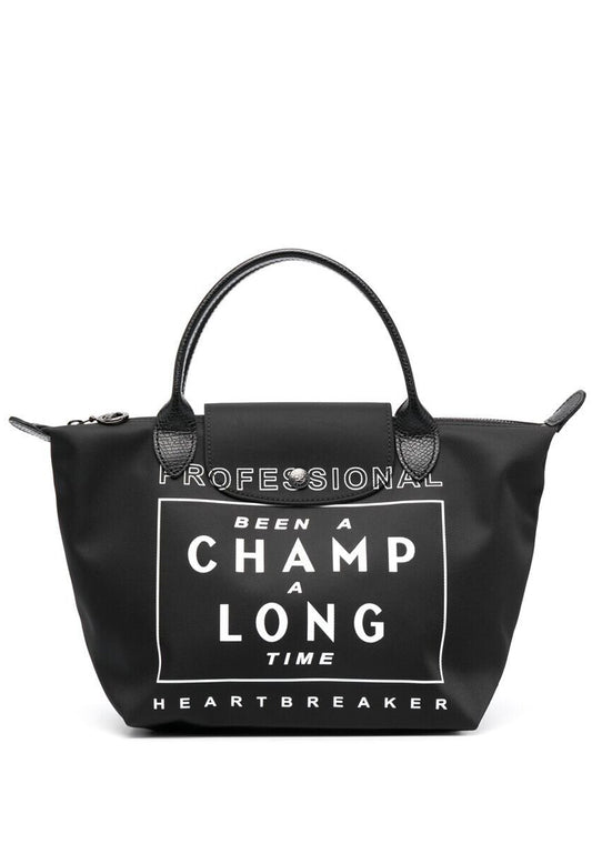 Longchamp X EU Small Short Handle Bag - Black