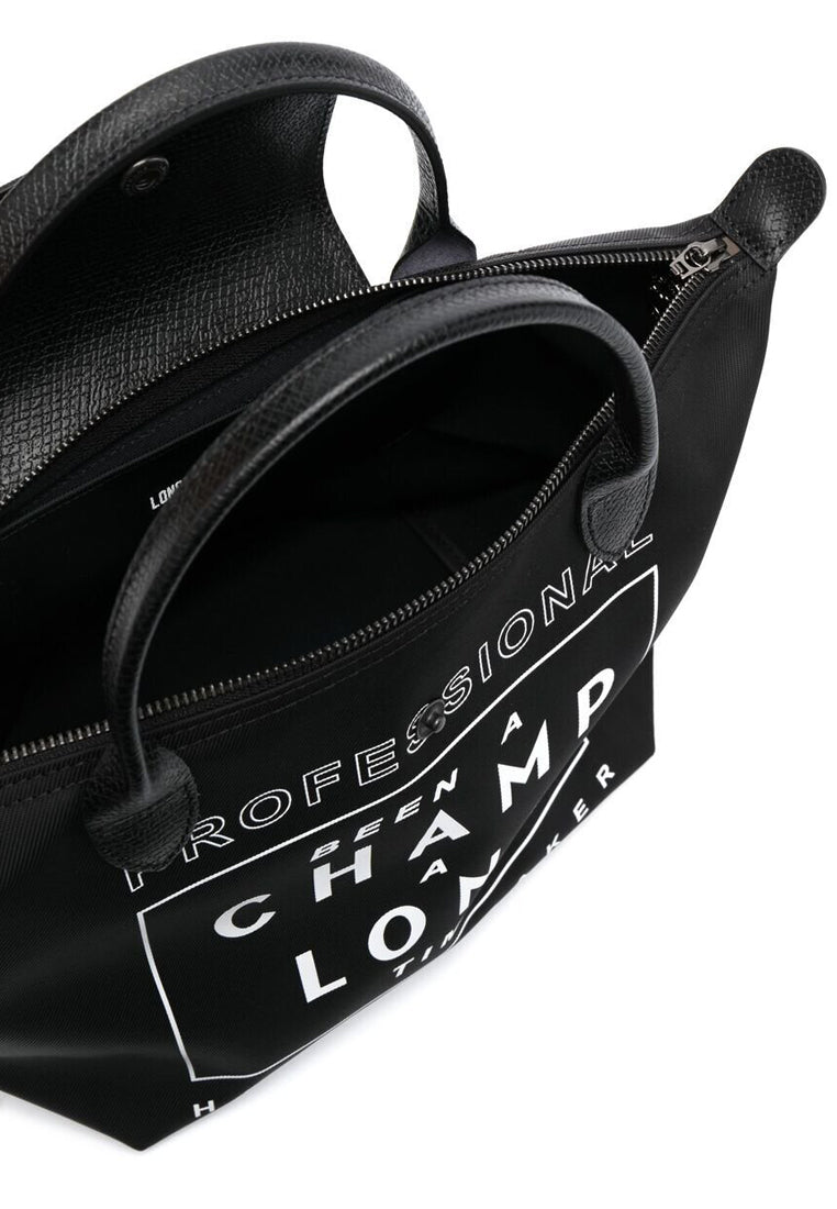 Longchamp X EU Small Short Handle Bag - Black