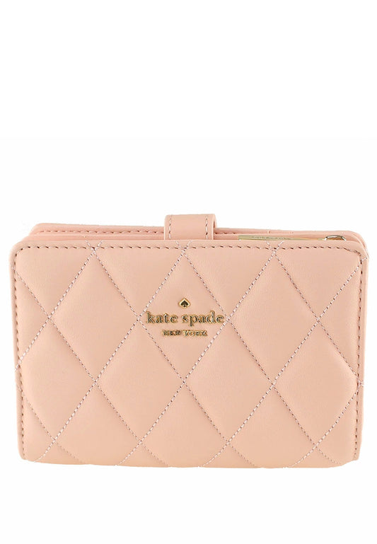 Kate Spade Carey Medium Compartment Bifold Wallet - Conch Pink