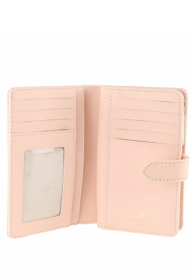 Kate Spade Carey Medium Compartment Bifold Wallet - Conch Pink