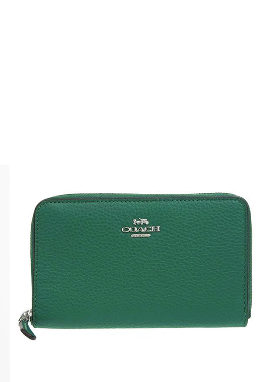 Coach Medium ID Zip Wallet - Green