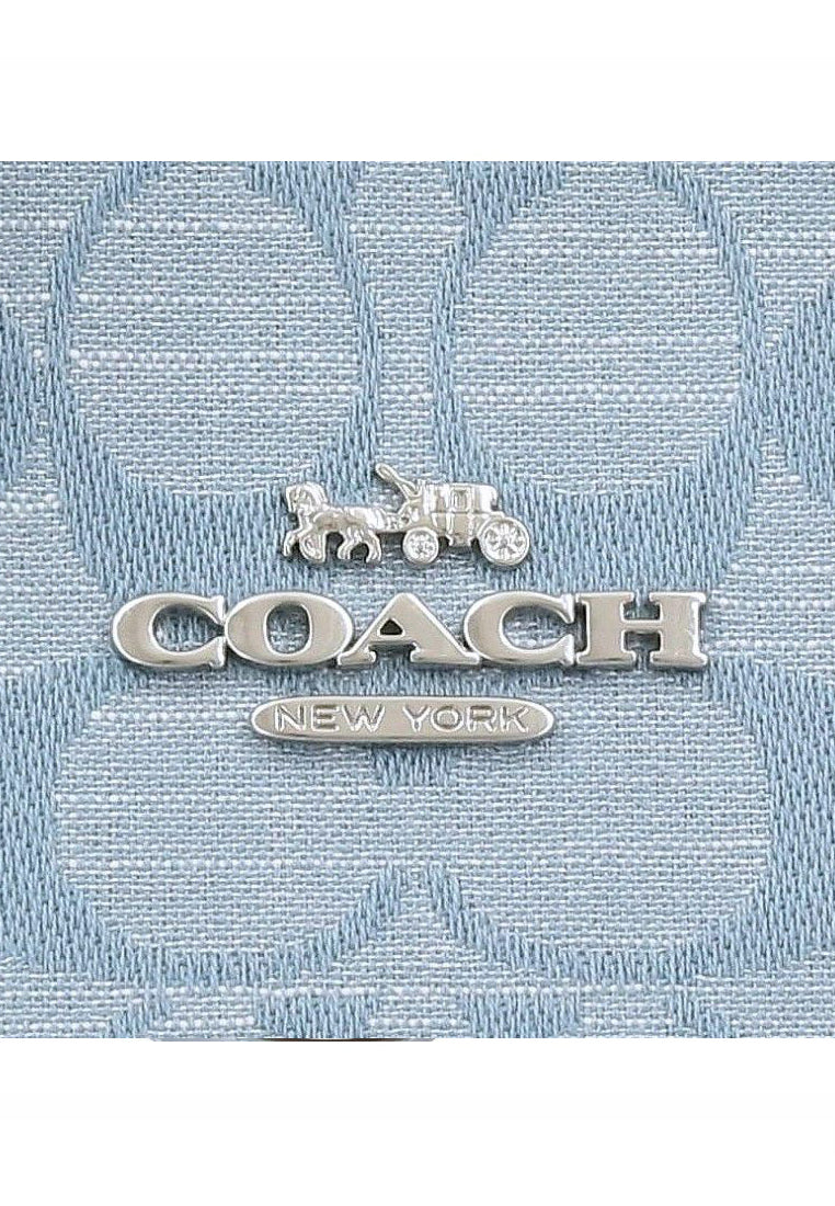 Coach Mollie Tote 25 In Signature Chambray - Blue