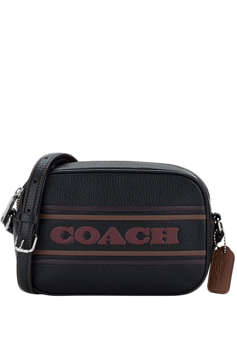 Coach Mini Jamie Camera Bag With Coach Stripe - Black