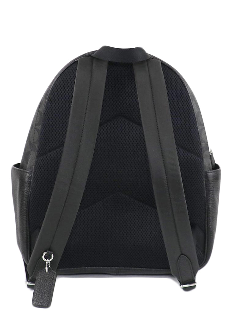 Coach Court Backpack In Signature Canvas - Black