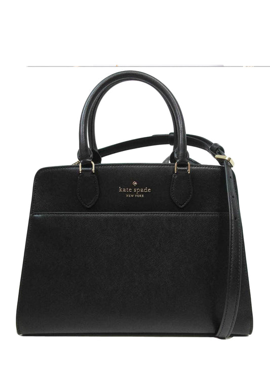 Kate Spade Madison Saffiano Leather Medium Satchel - Black