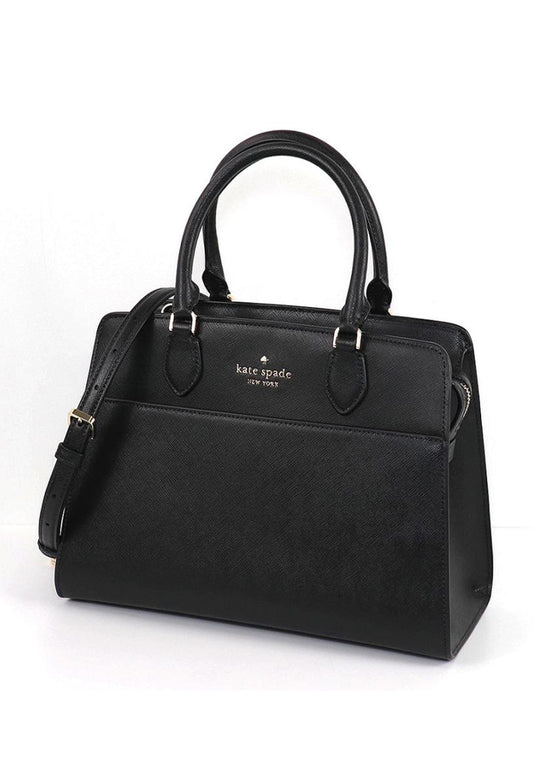 Kate Spade Madison Saffiano Leather Medium Satchel - Black