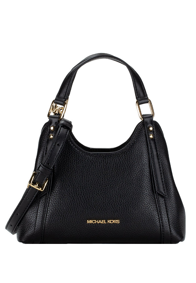 Michael Kors Arlo Small Pebbled Leather Crossbody Bag - Black