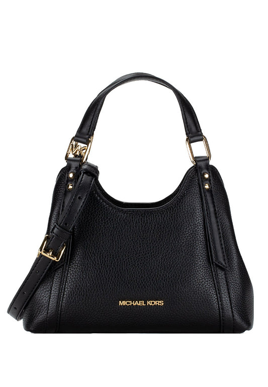 Michael Kors Arlo Small Pebbled Leather Crossbody Bag - Black