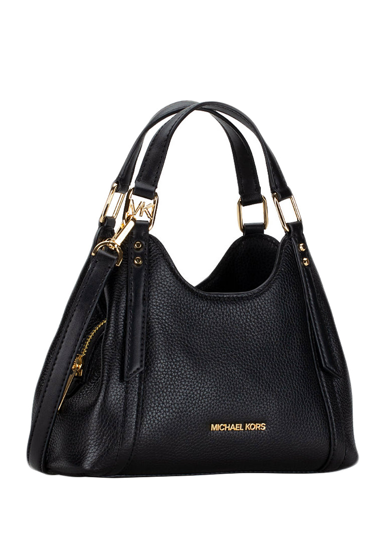 Michael Kors Arlo Small Pebbled Leather Crossbody Bag - Black