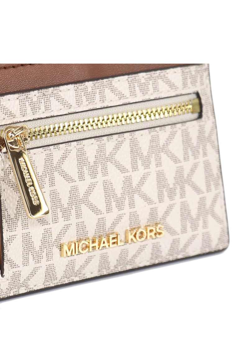 Michael Kors Jet Set Travel Signature ID Lanyard - Vanilla