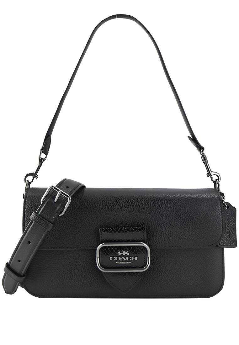 Coach Morgan Shoulder Bag - Gunmetal Black