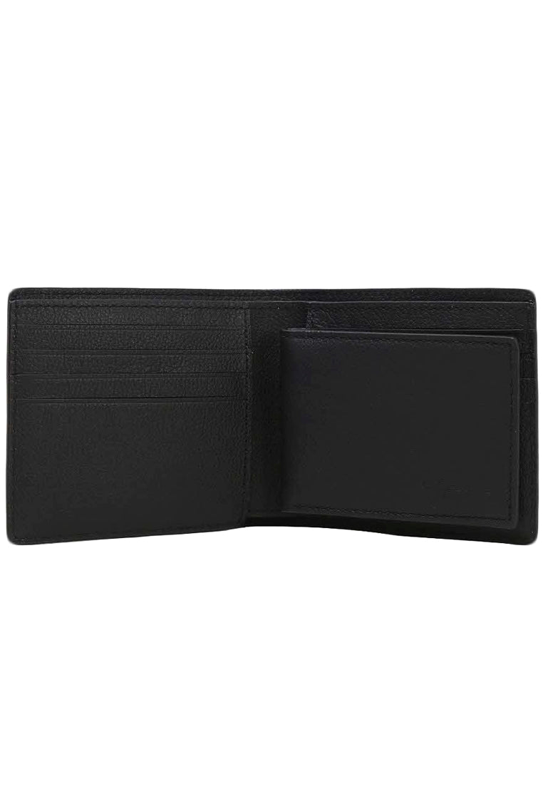 Coach Boxed Compact Id Wallet With Trigger Snap Key Fob - Black