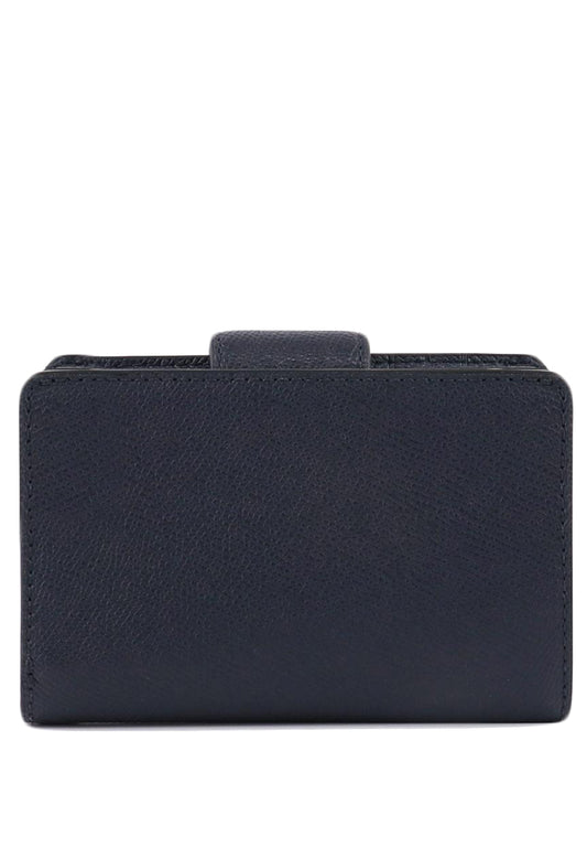 Coach Medium Corner Zip Wallet - Navy