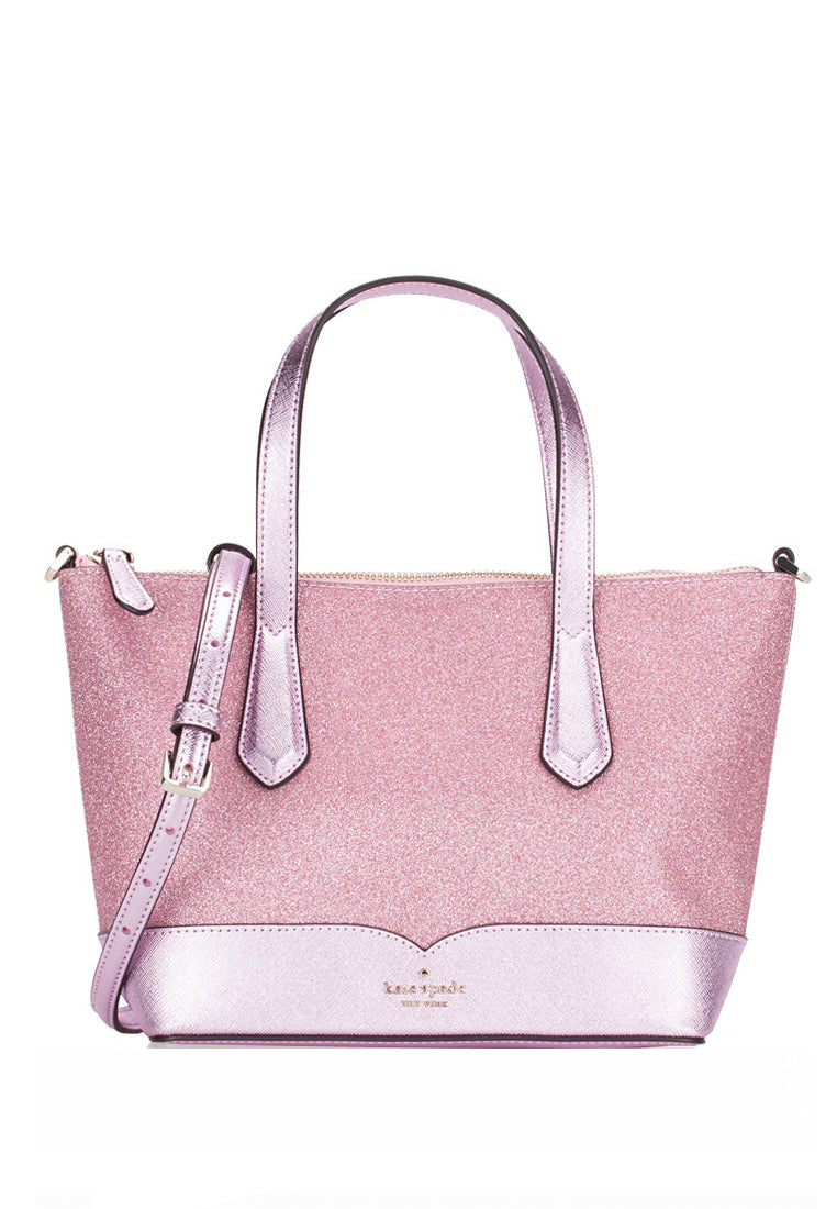 Kate Spade Lola Glitter Satchel Crossbody Bag - Pink