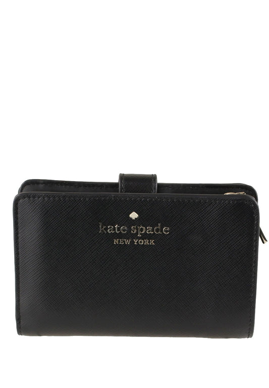 Kate Spade Staci Medium Compact Bifold Wallet - Black