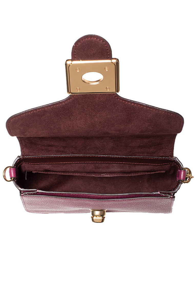 Coach Cassidy Top Handle Bag - Dark Berry