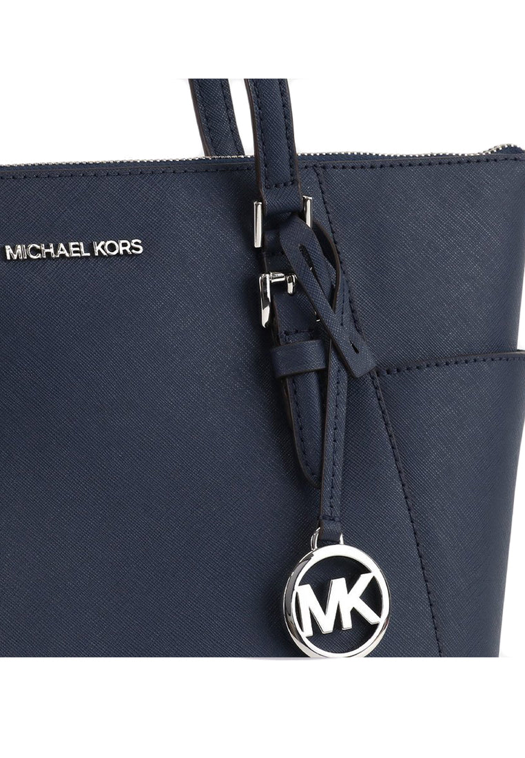 Michael Kors Charlotte Large Top Zip Tote Bag - Navy