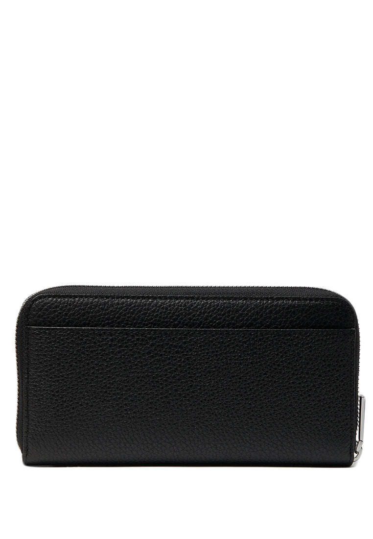 Kate Spade Glitter Embossed Leather Wallet - Black