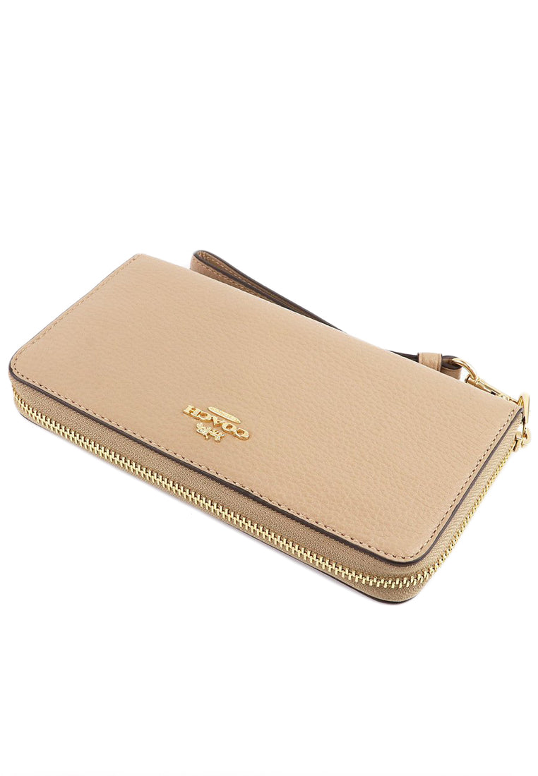 Beige coach wallet on sale