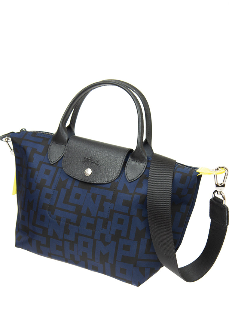 Longchamp Le Pliage LGP Small Top Handle Bag - Navy/Black