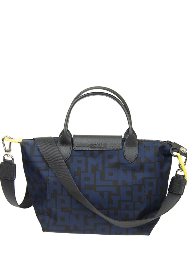 Longchamp Le Pliage LGP Small Top Handle Bag - Navy/Black