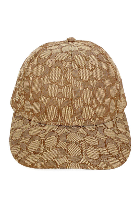 Coach Mens Hat In Signature Jacquard - Brown