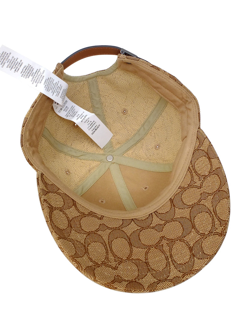 Coach Mens Hat In Signature Jacquard - Brown