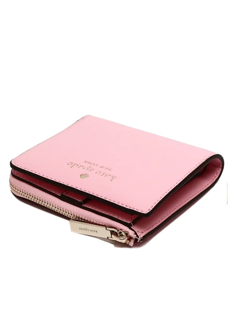 Kate Spade Schuyler Small L-Zip Bifold Wallet - Pink