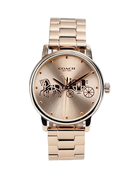 Coach Grand Carriage Ladies Watch (36mm) - Rose Gold