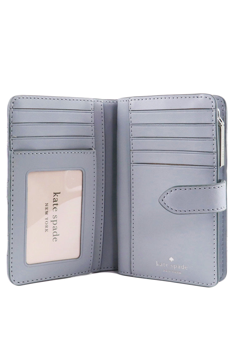 Kate Spade Natalia Medium Compact Bifold Wallet - Light Blue