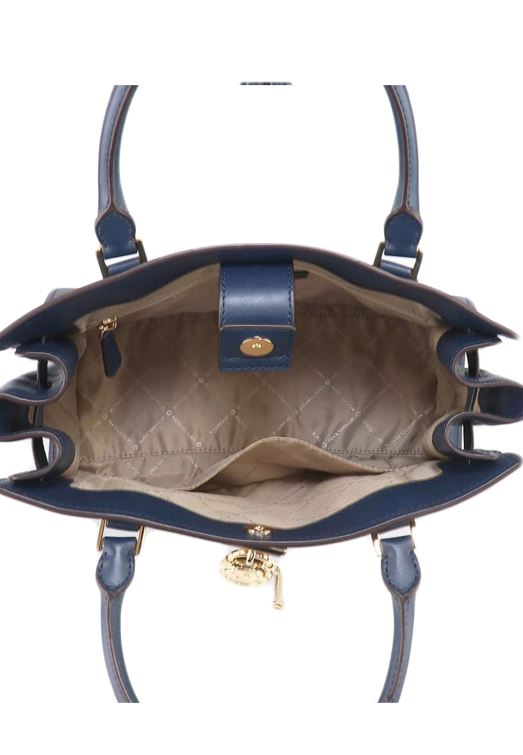 Michael Kors Hamilton Medium Satchel - Navy