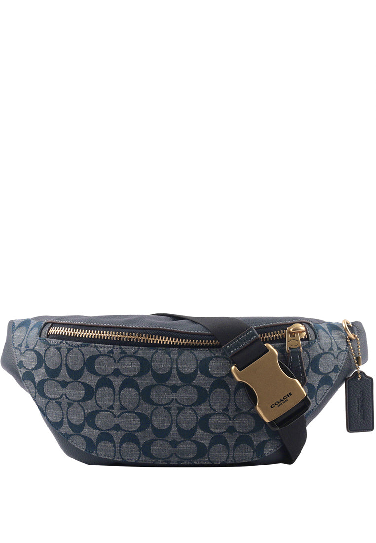 Coach Warren Belt Bag In Signature Chambray - Denim