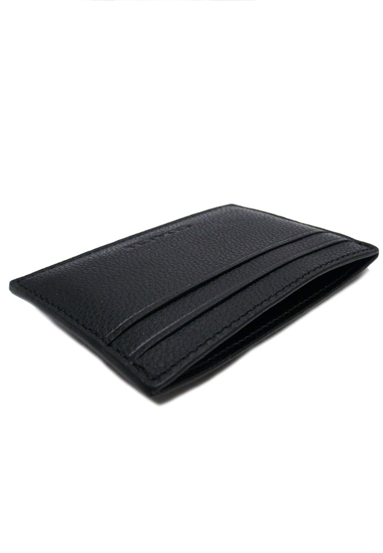 Coach Mens Money Clip Card Case - Black