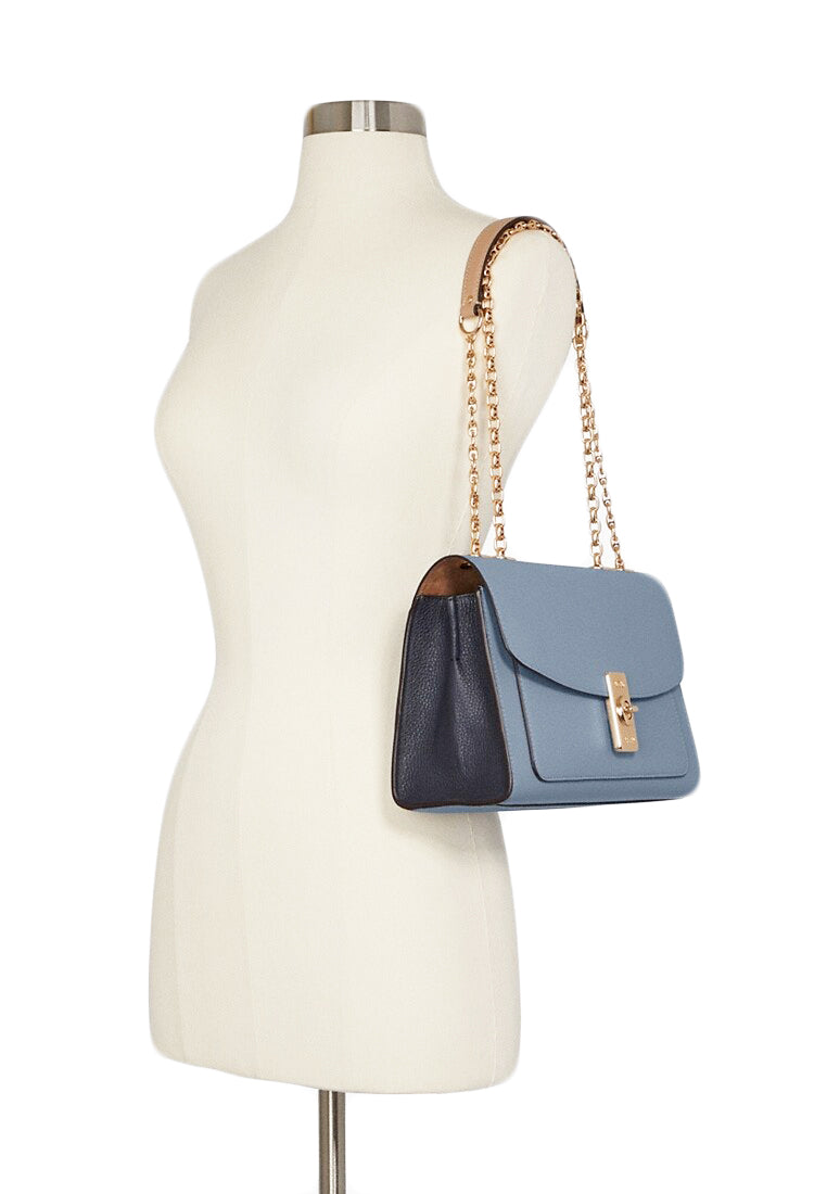 Coach Lane Shoulder Bag In Colorblock Signature Canvas - Marble Blue/Multi