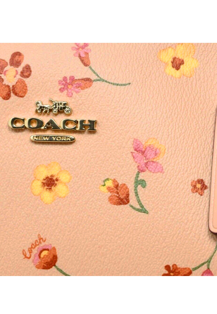 Coach City Tote With Mystical Floral Print - Faded Blush/Multi