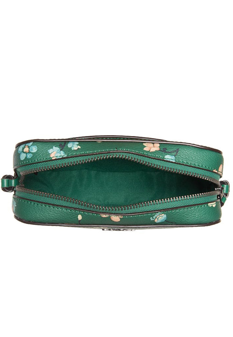 Coach Mini Camera Bag With Mystical Floral Print - Green