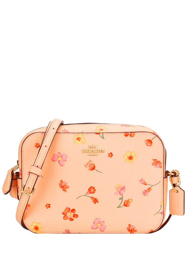 Coach Mini Camera Bag With Mystical Floral Print - Faded Blush