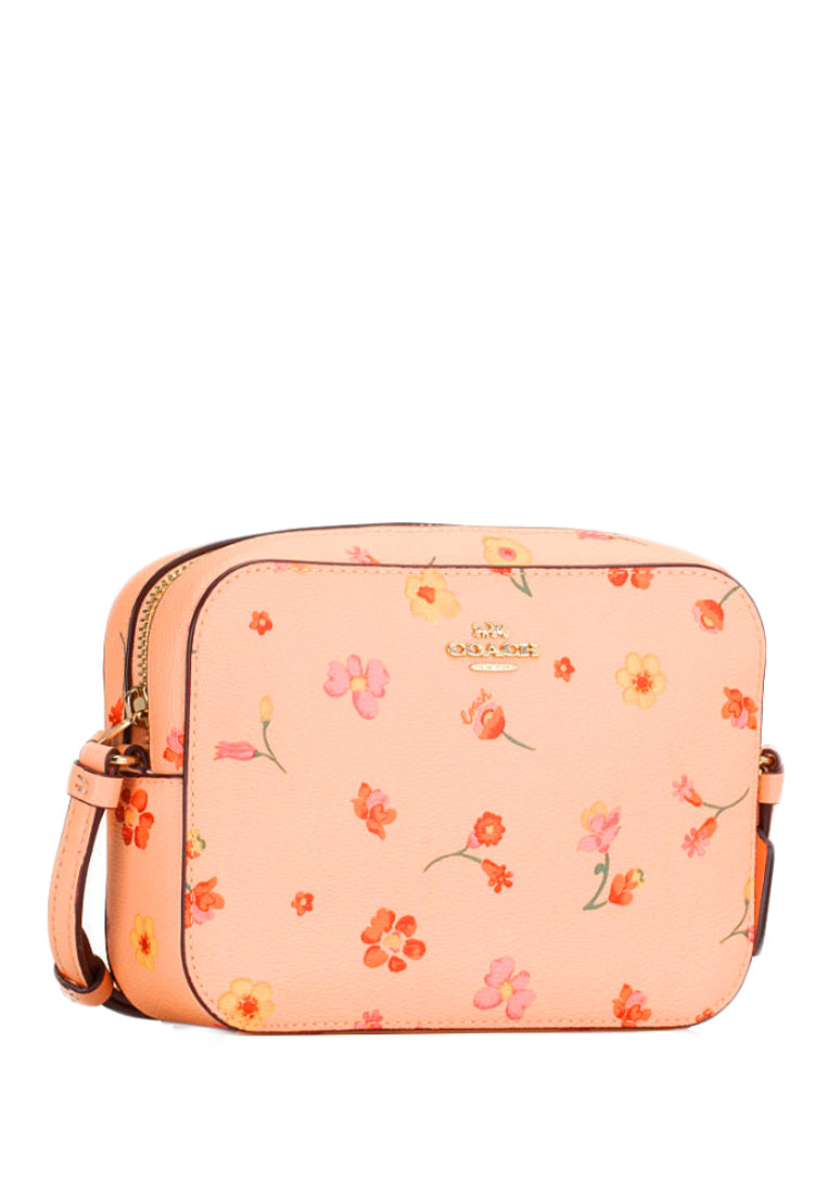 Coach Mini Camera Bag With Mystical Floral Print - Faded Blush