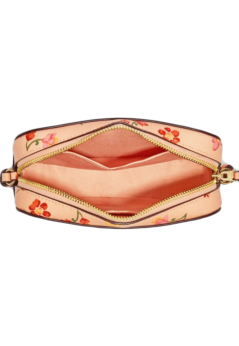 Coach Mini Camera Bag With Mystical Floral Print - Faded Blush