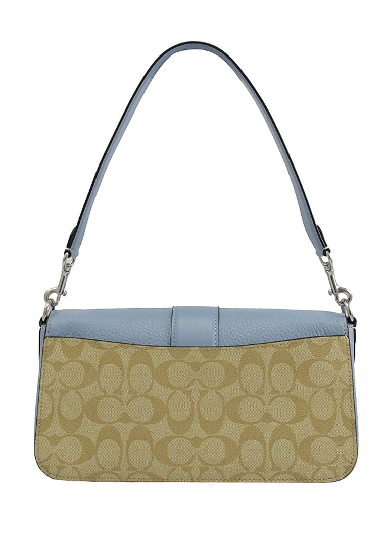 Coach Georgie Shoulder Bag In Signature Canvas - Brown/Marble Blue