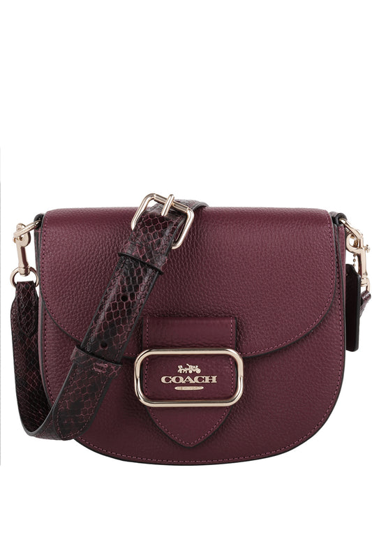 Coach Morgan Saddle Bag - Black Cherry