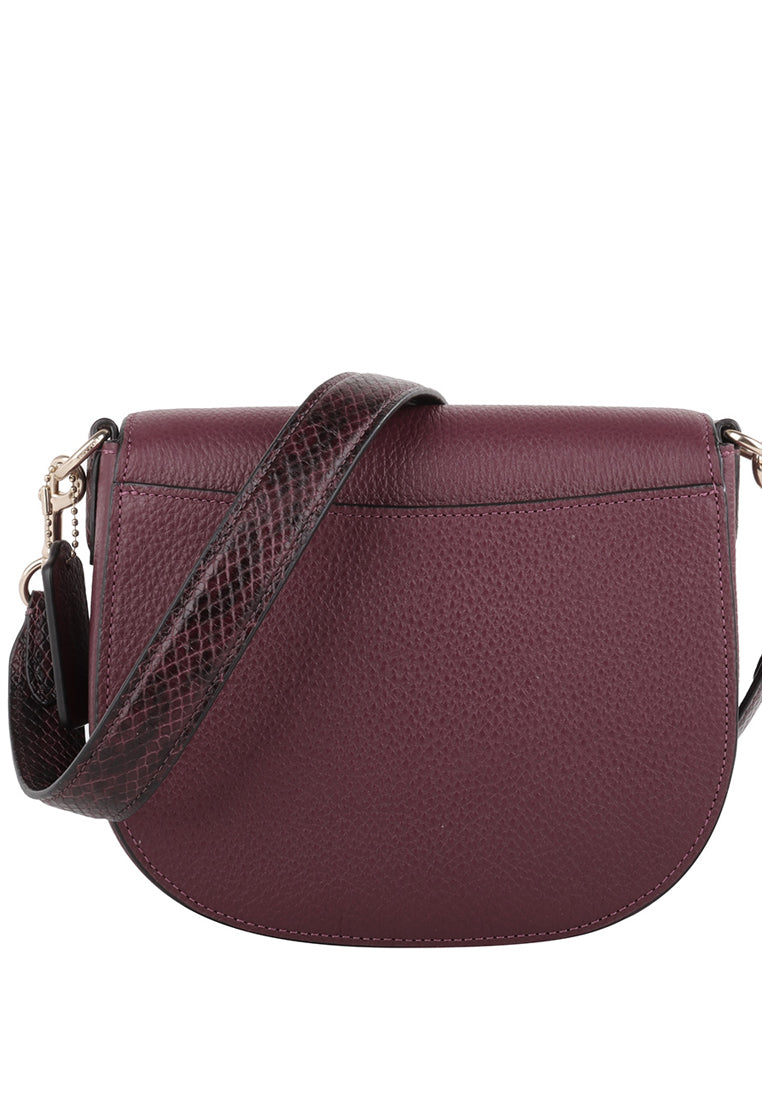 Coach Morgan Saddle Bag - Black Cherry