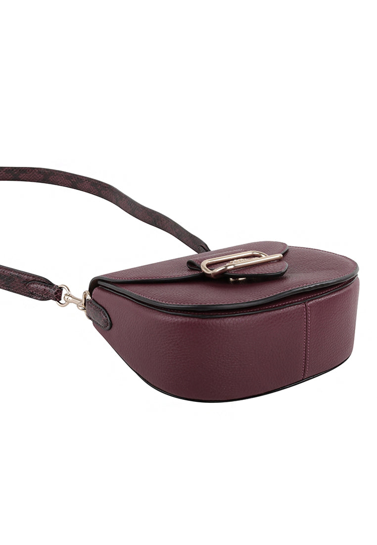 Coach Morgan Saddle Bag - Black Cherry