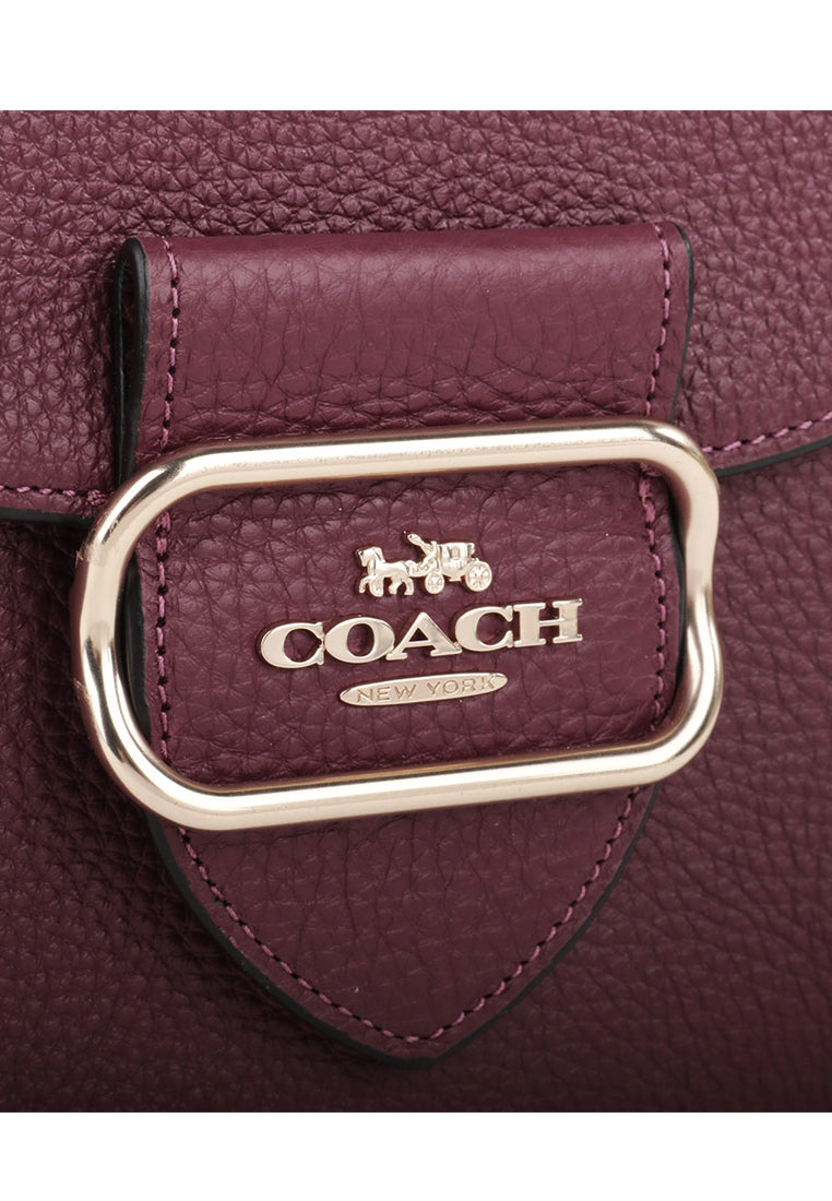 Coach Morgan Saddle Bag - Black Cherry