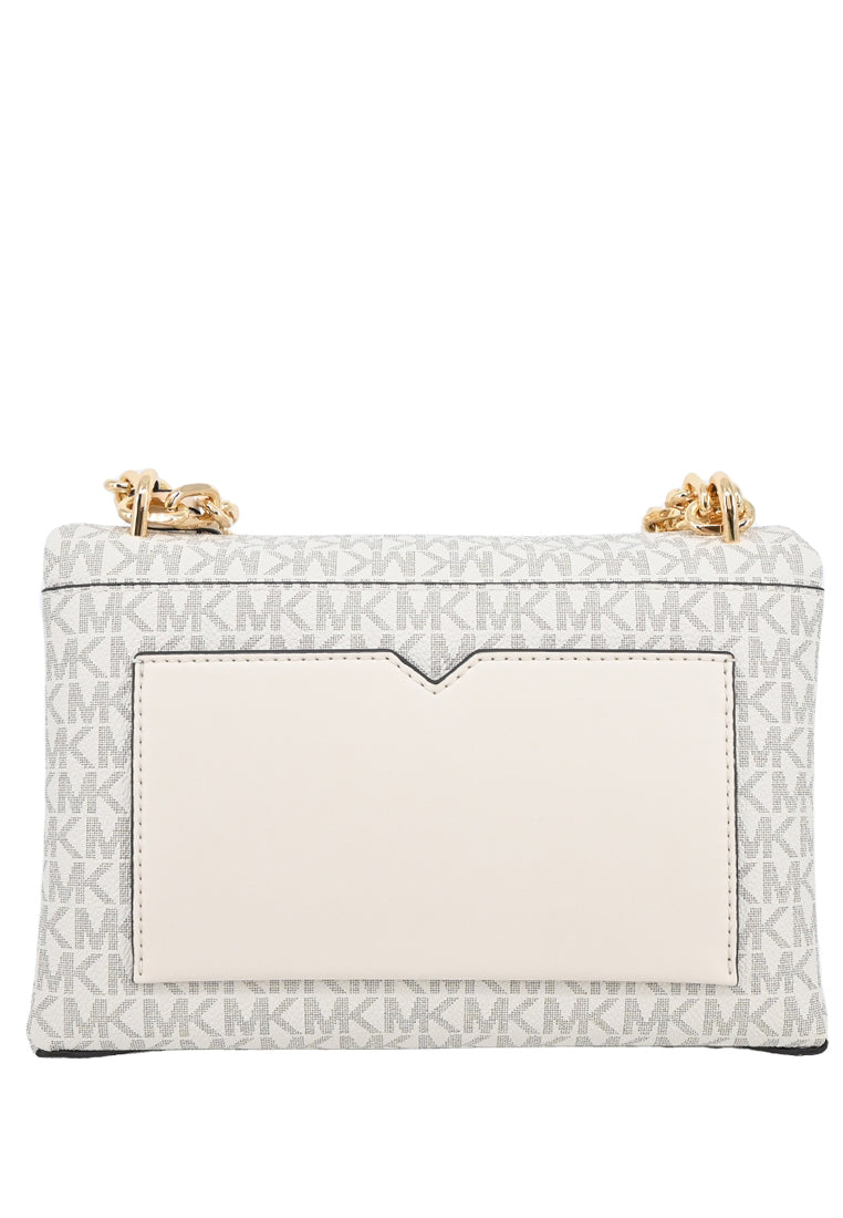 Michael Kors Cece Medium Logo Shoulder Bag - Vanilla