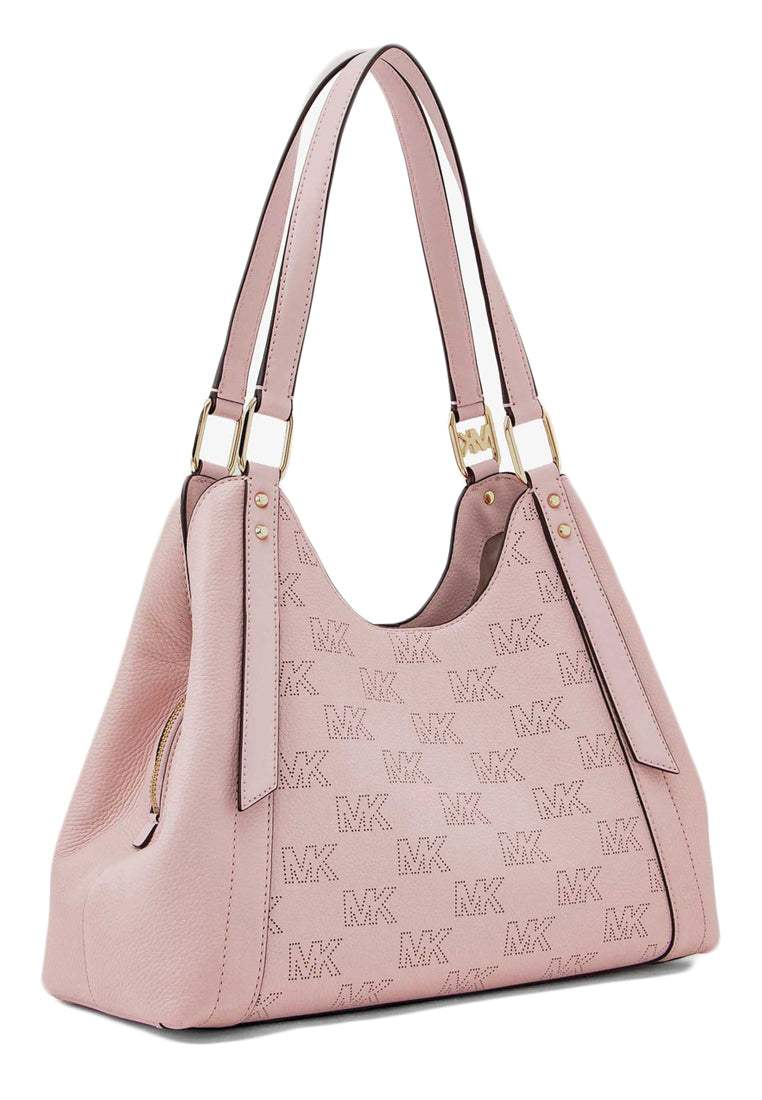 Michael Kors Arlo Large Pebbled Leather Shoulder Bag - Powder Blush