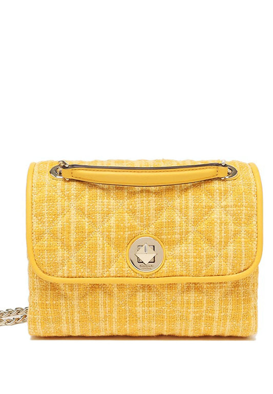 Kate Spade Natalia Tweed Small Flap Crossbody - Mango