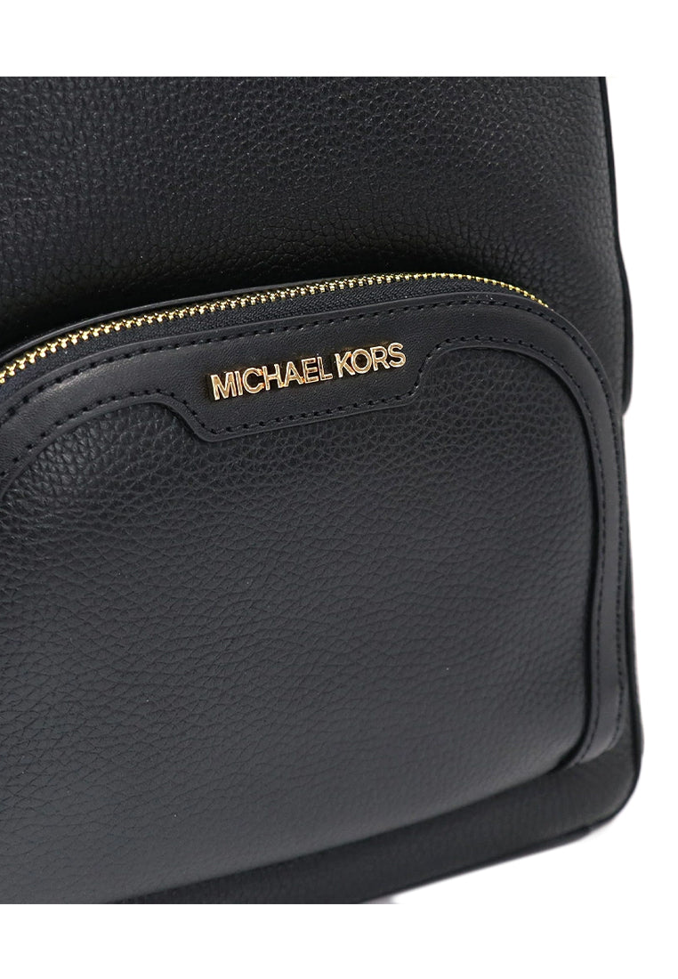 Michael Kors Jaycee Medium Pebbled Leather Backpack - Black