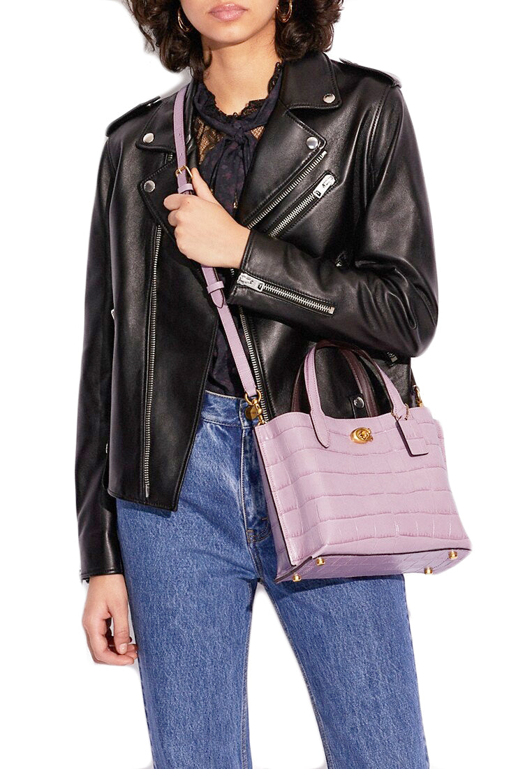 Coach Willow Tote 24 - Brass/Ice Purple