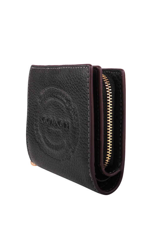 Coach Snap Wallet With Coach Heritage - Black